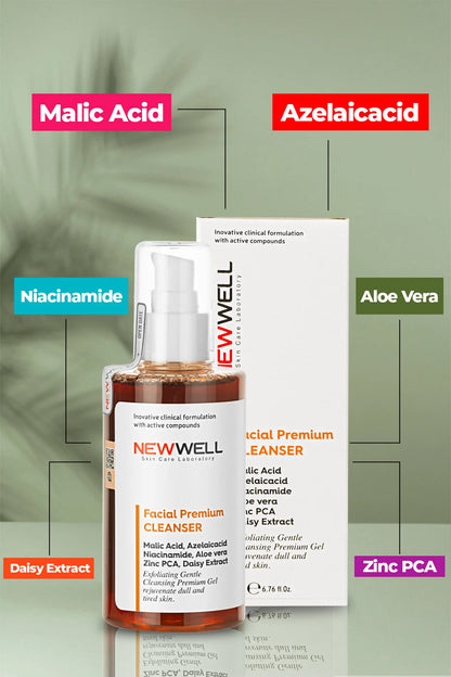 New Well Gel de curatare facială cu conținut de plante (toate tipurile de piele) 200 ML